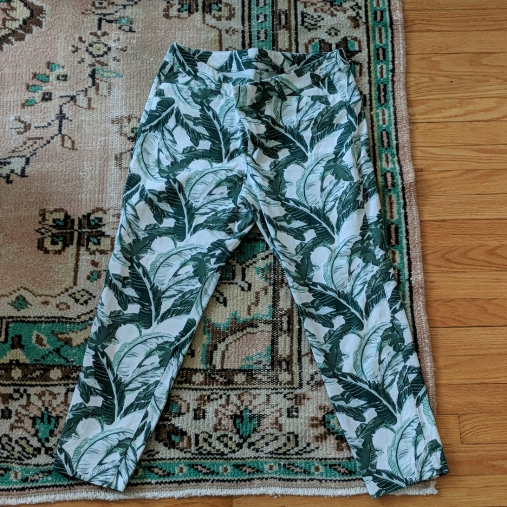 Botanical palm print Old Navy Pixie pant